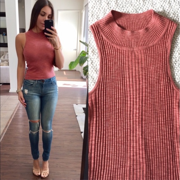 Mauve Ribbed Top - Picture 2 of 2